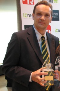 Antonio Pelaez, receiving the ATR award
